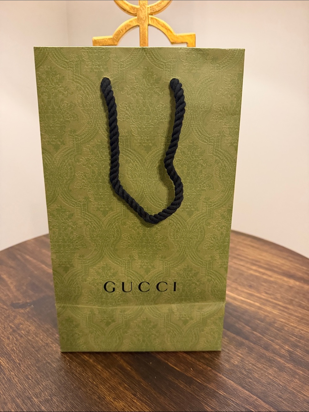 Gucci Bag with Black Rope Handles